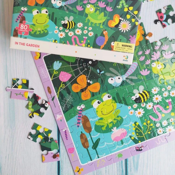 Puzzle "în grădină", seria puzzle de observație, 80 elem. 4