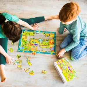 Puzzle "viața în oraș", seria puzzle de observație, 80 elem. Thumbnail 6