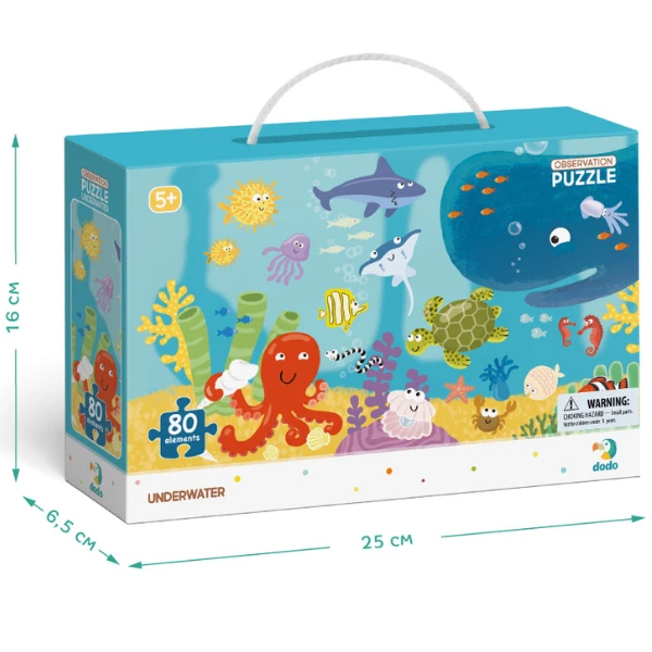 Puzzle "sub apă", seria puzzle de observație, 80 elem. 6