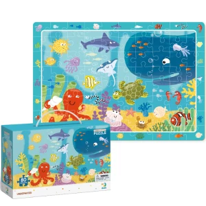 Puzzle &quot;Sub apă&quot;, seria Puzzle de observație, 80 elem.