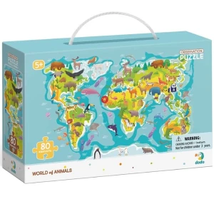 Puzzle "lumea animalelor", seria puzzle de observație, 80 elem. Thumbnail 3