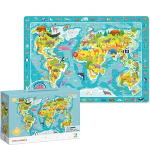 Puzzle &quot;Lumea animalelor&quot;, seria Puzzle de observație, 80 elem.