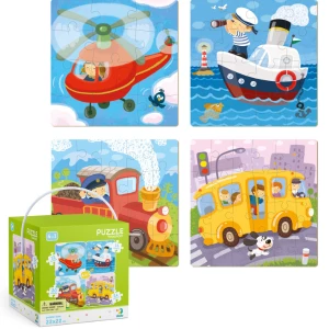 Puzzle 4 în 1 &quot;Transport&quot;
