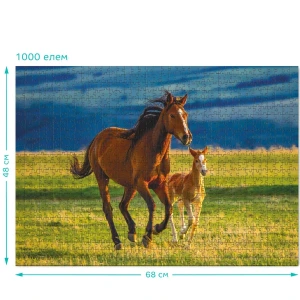 Пазл "обучение жеребёнка", серии пейзажи, 1000 элем. Thumbnail 4