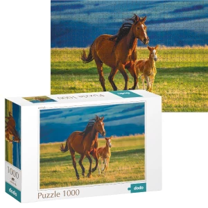 Puzzle &quot;Învățarea mânzului&quot;, seria Peisaje, 1000 elem.
