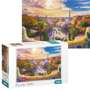 Puzzle &quot;Parcul Güell din Barcelona. Spania&quot;, seria Peisaje, 1000 elem.