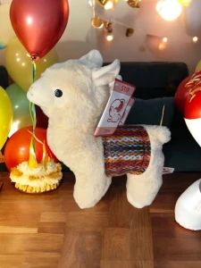 JUCARIE DE PLUS 30 CM «ALPACA ROZA» (089)
