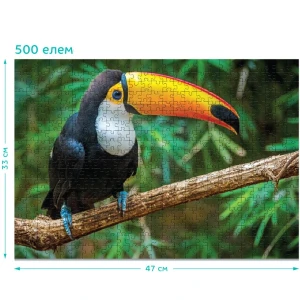 Puzzle "toucan. brazilia", seria lumea animalelor, 500 elem.