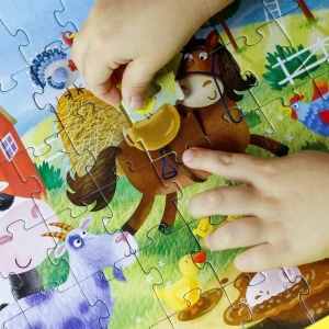 Puzzle "aventurile în sat", seria animale, 60 elem. Thumbnail 7
