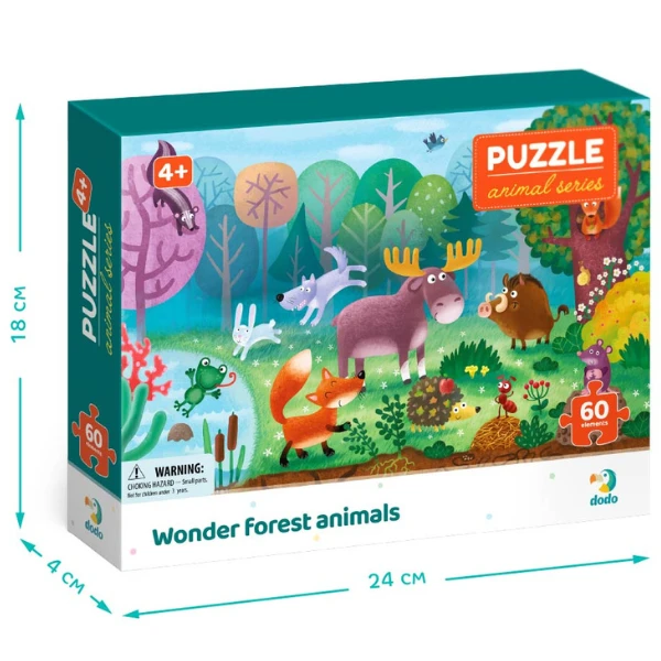 Puzzle "animale minunate din pădure", seria animale, 60 elem. 3