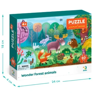 Puzzle "animale minunate din pădure", seria animale, 60 elem. Thumbnail 3