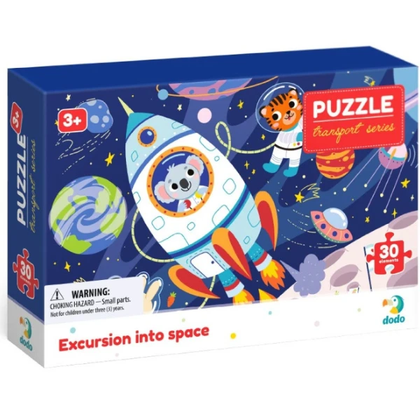 Puzzle "excursie în spațiu", seria transport, 30 elem. 3