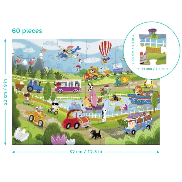 Joc de dezvoltare-puzzle "vara în sat", seria wimmelpuzzle, 60 elem. 4