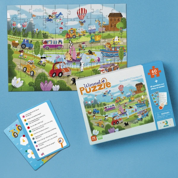Joc de dezvoltare-puzzle "vara în sat", seria wimmelpuzzle, 60 elem. 9