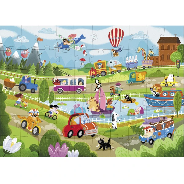 Joc de dezvoltare-puzzle "vara în sat", seria wimmelpuzzle, 60 elem. 5