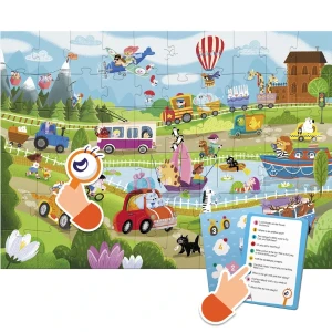 Joc de dezvoltare-puzzle "vara în sat", seria wimmelpuzzle, 60 elem. Thumbnail 2