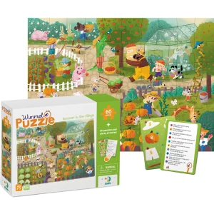 Joc de dezvoltare-puzzle &quot;Vara în sat&quot;, seria Wimmelpuzzle, 60 elem.