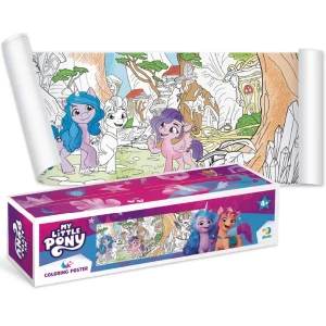 Poster de colorat pentru copii "Prietenii", seria My Little Pony, 70 cm