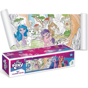 Poster de colorat pentru copii &quot;Prietenii&quot;, seria My Little Pony, 70 cm