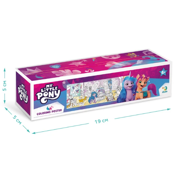Poster de colorat pentru copii "prietene stilate", seria my little pony, 70 cm 3