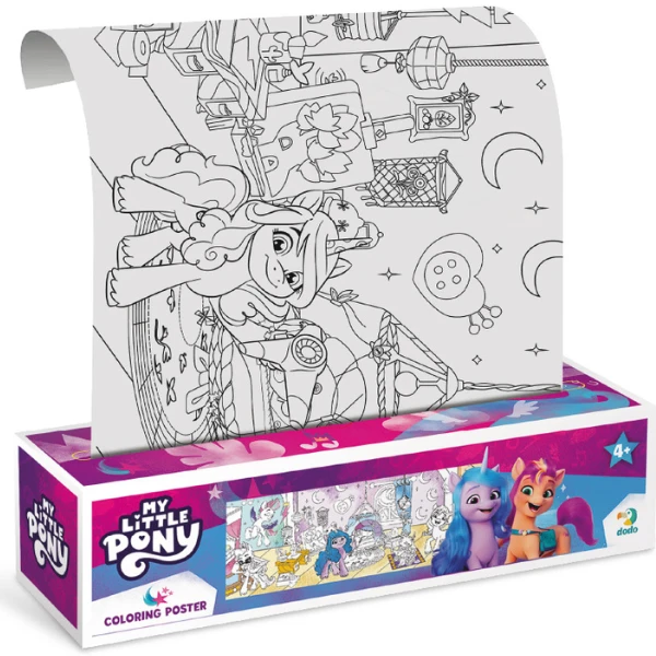 Poster de colorat pentru copii "prietene stilate", seria my little pony, 70 cm 5