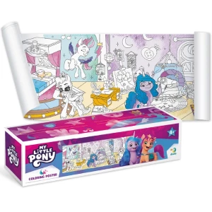 Poster de colorat pentru copii "Prietene stilate", seria My Little Pony, 70 cm