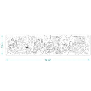 Poster de colorat pentru copii "prietene stilate", seria my little pony, 70 cm Thumbnail 2