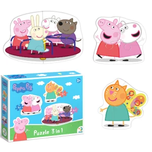 Puzzle 3 în 1 &quot;Prietenii Peppa Pig&quot;