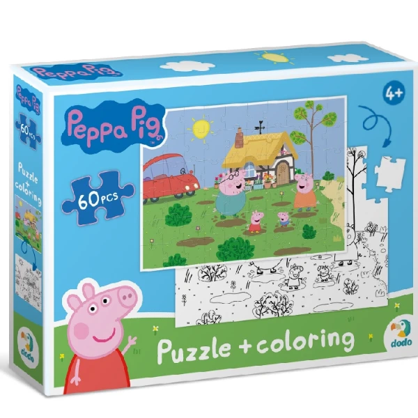 Puzzle 2 în 1 "disctracție în grădină", seria peppa pig, 60 elem. 3