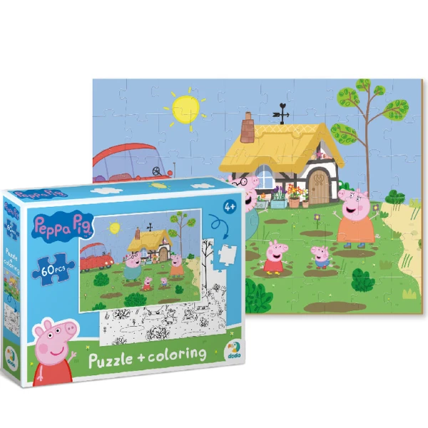 Puzzle 2 în 1 "disctracție în grădină", seria peppa pig, 60 elem. 8