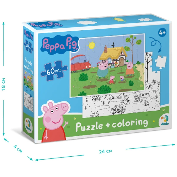 Puzzle 2 în 1 "disctracție în grădină", seria peppa pig, 60 elem. 6