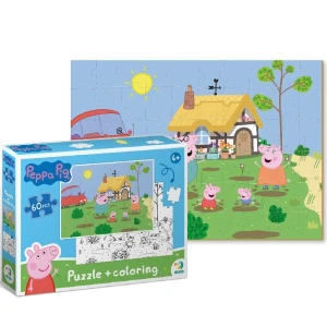Puzzle 2 în 1 "disctracție în grădină", seria peppa pig, 60 elem. Thumbnail 8