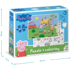 Puzzle 2 în 1 "disctracție în grădină", seria peppa pig, 60 elem. Thumbnail 6