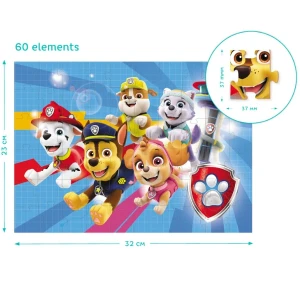 Puzzle "cățelușii vin în ajutor", seria patrula cățelușilor, 60 elem. Thumbnail 4