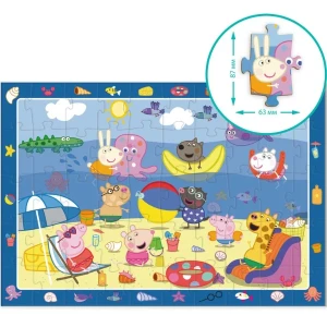 Puzzle "vacanța de vară", seria peppa pig, 50  elem. Thumbnail 6