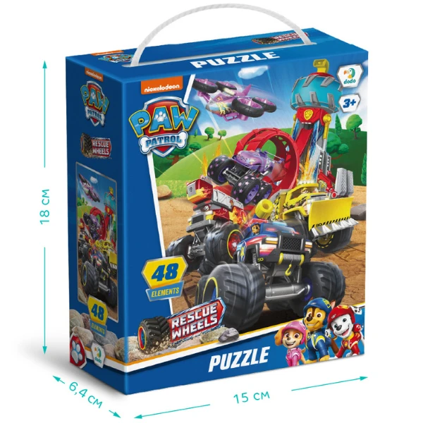 Puzzle "mașini pentru operațiuni de salvare", seria patrula cățelușilor, 48 elem. 5