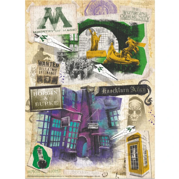 Puzzle "ministerul magiei și aleea knocktern.", seria harry potter, 450  elem. 2