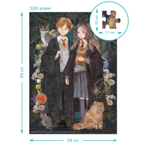 Puzzle "hermione și ronald", seria harry potter, 300  elem. Thumbnail 5