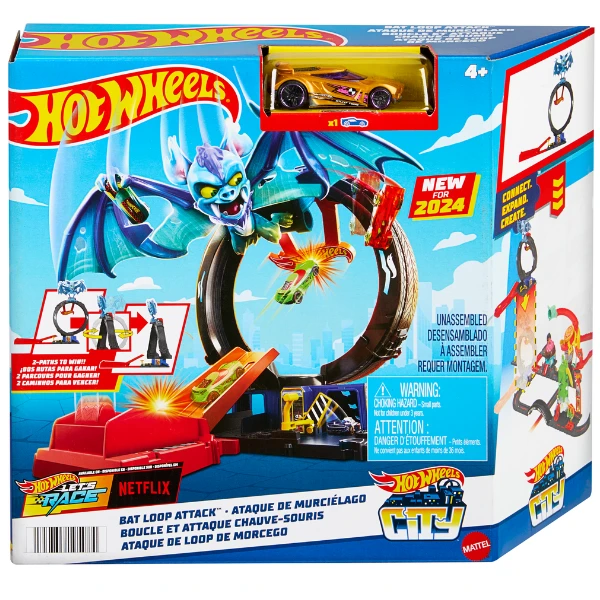Hot wheels игровой набор "нападение летучей мыши" 3