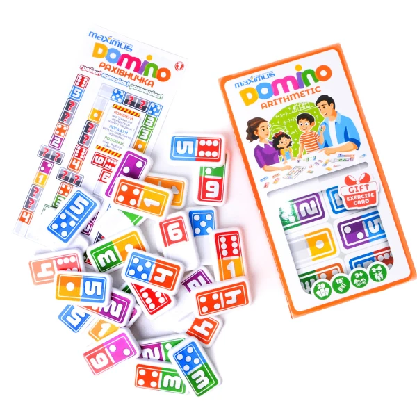 Настольная игра "арифметическое домино", 28 карточек 7