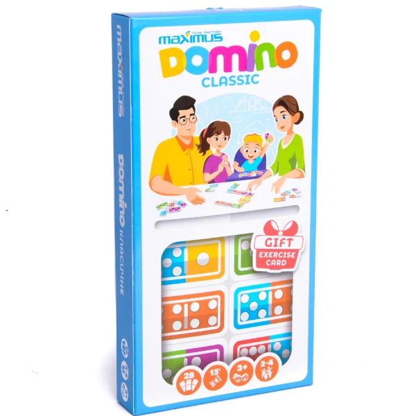 Настольная игра "классическое домино", 28 карточек 3
