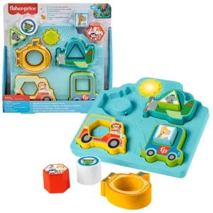 Fisher-Price Сортер - пазл "Формы и звуки транспортных средств"