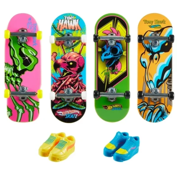 Hot wheels неоновые фингерборды skate tony hawk, в ассортименте 2