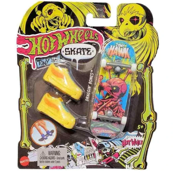 Hot wheels неоновые фингерборды skate tony hawk, в ассортименте 8