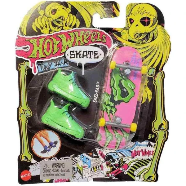 Hot wheels неоновые фингерборды skate tony hawk, в ассортименте 3