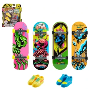 Hot wheels неоновые фингерборды skate tony hawk, в ассортименте