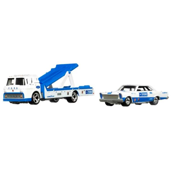 Hot wheels set de colecție din 2 automobile premium team transport, în asortiment 6