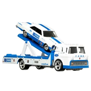 Hot wheels set de colecție din 2 automobile premium team transport, în asortiment Thumbnail 2