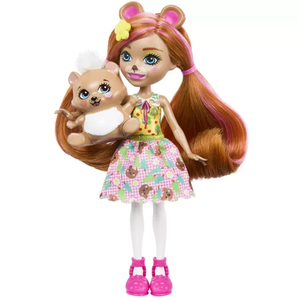 Кукла enchantimals “медвежонок билокси и трейл” 4
