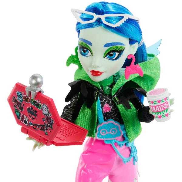 Set de joc monster high neon frigh "ghoulia yelps și secrete din șifonier" 6